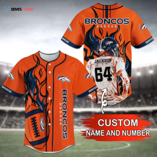 Denver Broncos Baseball Jersey Personalized 2023