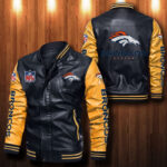 Denver Broncos Leather Bomber Jacket