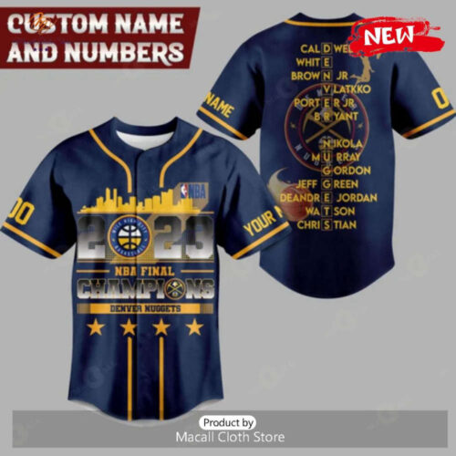 Denver Nuggets 2023 Finals Baseball Jersey Custom For Fans