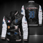 Detroit Tigers Leather Bomber Jacket