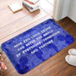 DN Doormat Here You Leave Today And Enter The World Doormat Cute DN Mats Doormat