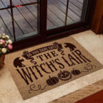 Do You Dare Enter The Witchs Lair Easy Clean Welcome DoorMat