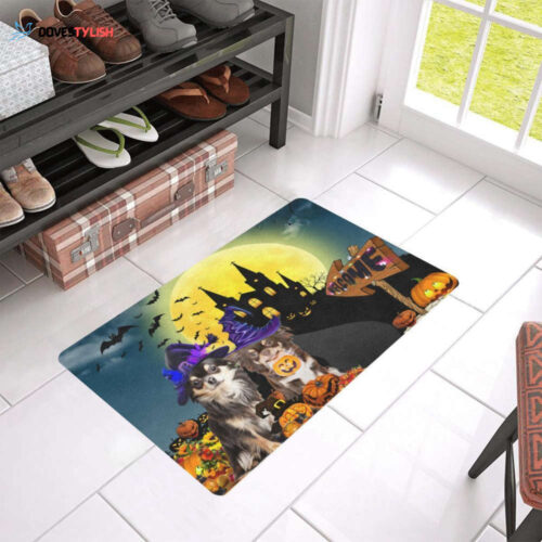 Dog – Chihuahua Welcome Halloween Easy Clean Welcome DoorMat