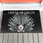 Dog Throne – Personalized Doormat – Funny, Birthday Gift For Dog Lovers