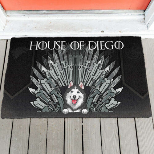 Dog Throne – Personalized Doormat – Funny, Birthday Gift For Dog Lovers