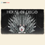 Dog Throne – Personalized Doormat – Funny, Birthday Gift For Dog Lovers