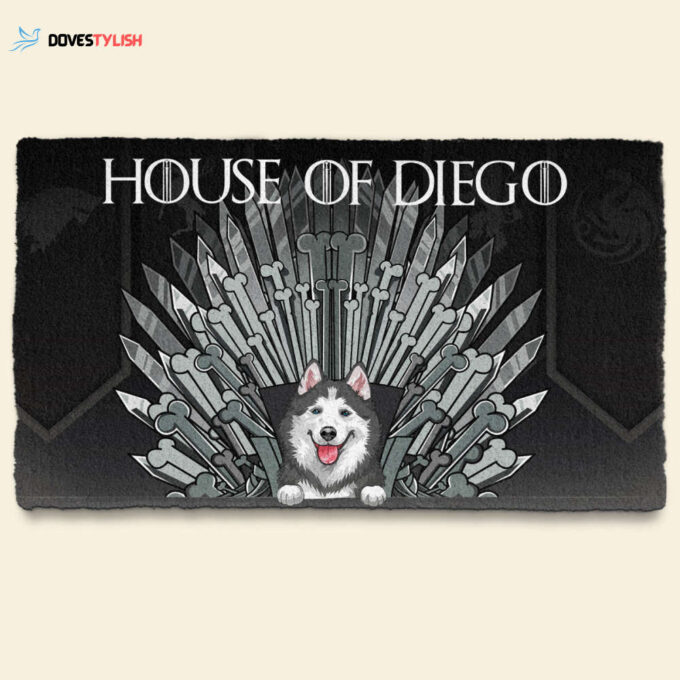 Dog Throne – Personalized Doormat – Funny, Birthday Gift For Dog Lovers