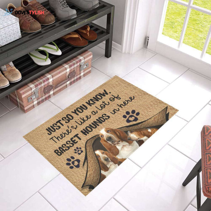 Dog – You Know Basset Hound Easy Clean Welcome DoorMat