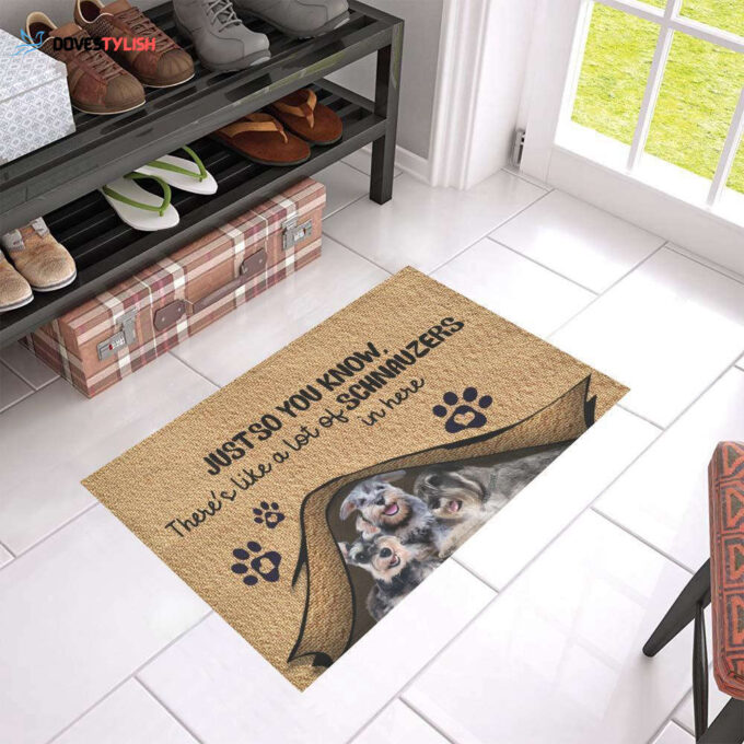 Dog – You Know Schnauzer Easy Clean Welcome DoorMat