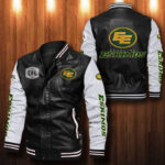 Edmonton Eskimos Leather Bomber Jacket