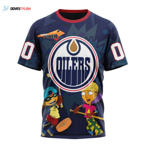 Edmonton Oilers Specialized For Rocket Power Unisex T-Shirt For Fans Gifts 2024