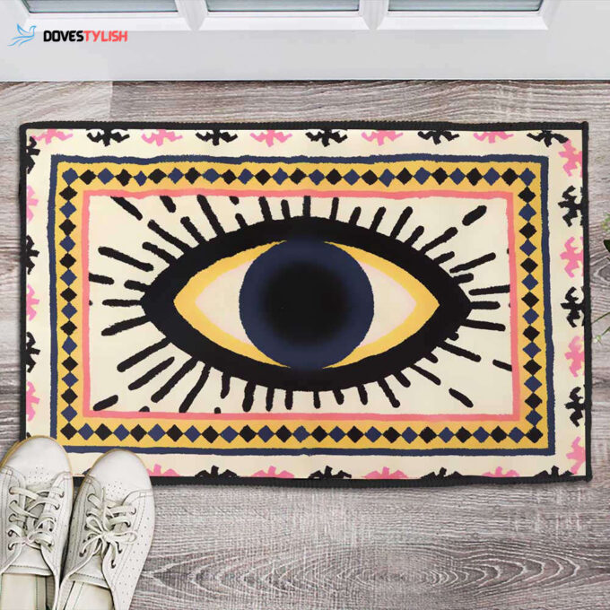 Evil Eye Doormat, VintageWelcome Doormat