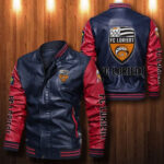 Fc Lorient Leather Bomber Jacket