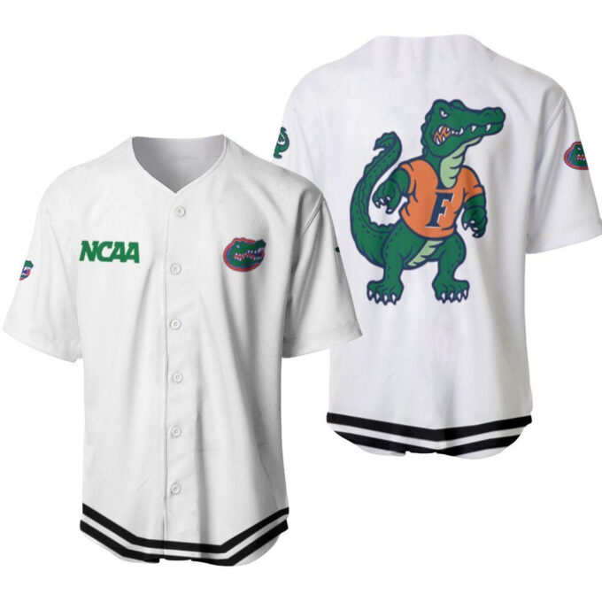 Florida Gators Classic White With Mascot Gift For Florida Gators Fans Baseball Jersey