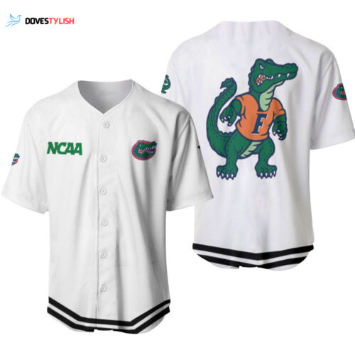 Florida Gators Classic White With Mascot Gift For Florida Gators Fans Baseball Jersey