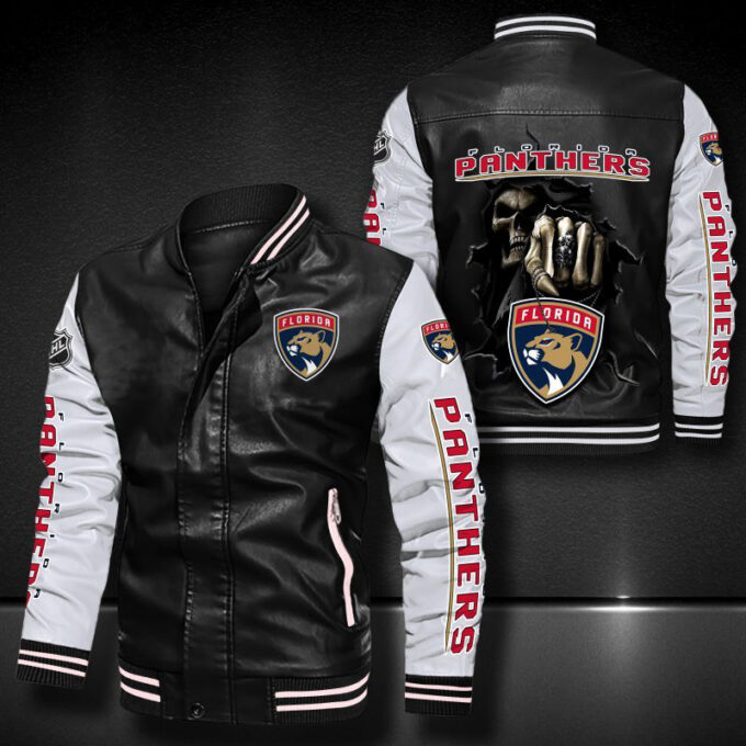 Florida Panthers Leather Bomber Jacket