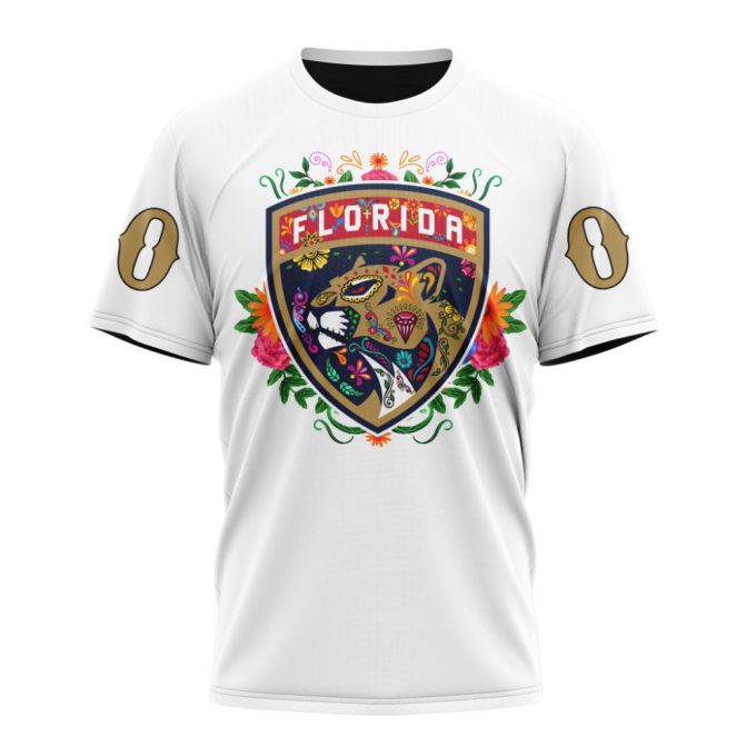 Florida Panthers Specialized Dia De Muertos Unisex T-Shirt For Fans Gifts 2024