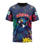 Florida Panthers Specialized Fearless Against Autism Unisex T-Shirt For Fans Gifts 2024