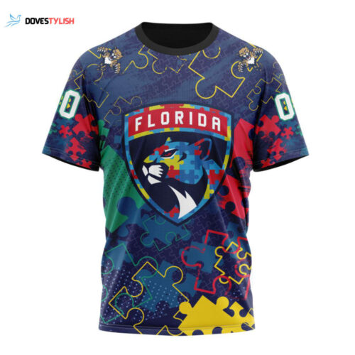 Florida Panthers Specialized Fearless Against Autism Unisex T-Shirt For Fans Gifts 2024
