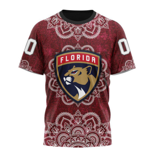 Florida Panthers Specialized Mandala Style Unisex T-Shirt For Fans Gifts 2024