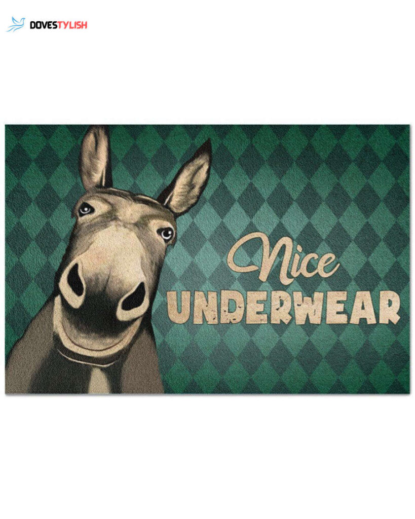 Funny Donkey Nice Easy Clean Welcome DoorMat