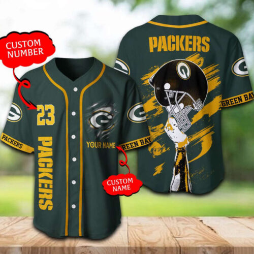Green Bay Packers Baseball Jersey Personalized