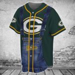 Green Bay Packers Personalized Baseball Jersey Gift for Men Dad