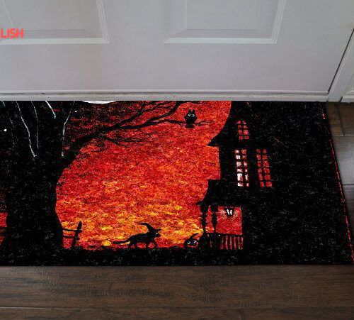 Halloween Cat Witch Home Decor 2024id:100087D Doormat