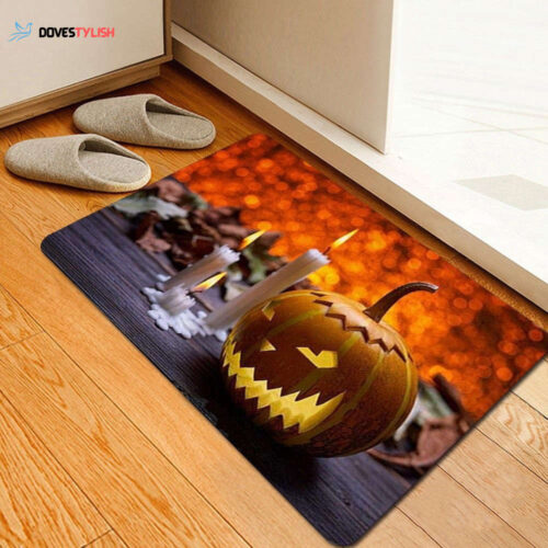 Halloween Pumpkin Patch Friends Doormat Home Decor 2024