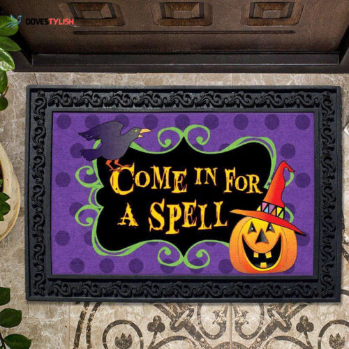Halloween Spell Doormat Home Decor 2024
