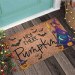 Hey There Pumpkin Witch Easy Clean Welcome DoorMat