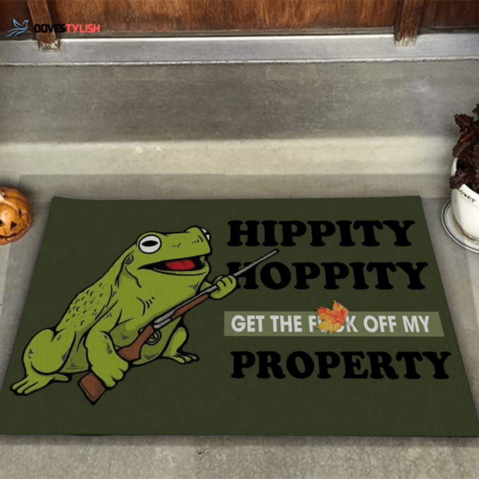 Hippity Hoppity Easy Clean Welcome DoorMat