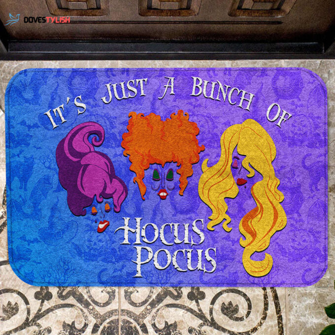 Home Decor 2024 DN Doormat It’s Just A Bunch Of H Pocus Christmas Doormat Amazing Hocus Pocus Doormat 2023