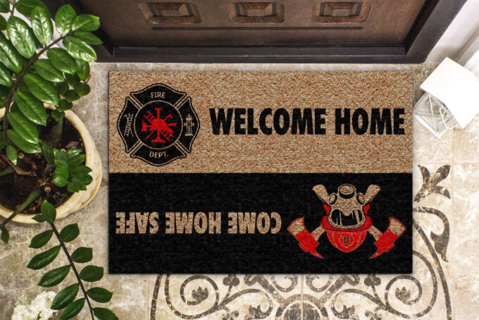 Home Firefighter Doormat Welcome Mat House Warming Gift Home Decor Funny Doormat Meaningful Gift For Firefighter