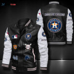 Houston Astros Leather Bomber Jacket