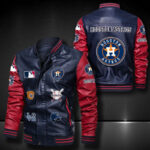 Houston Astros Leather Bomber Jacket