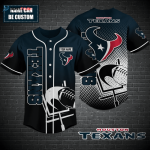 Houston Texans Personalized Baseball Jersey