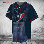 Houston Texans Personalized Baseball Jersey Gift for Men Dad