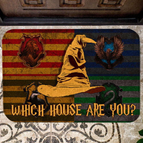 HP Doormat Which Houses Are You Christmas Doormat Amazing HP Doormat Hogwarts Doormat