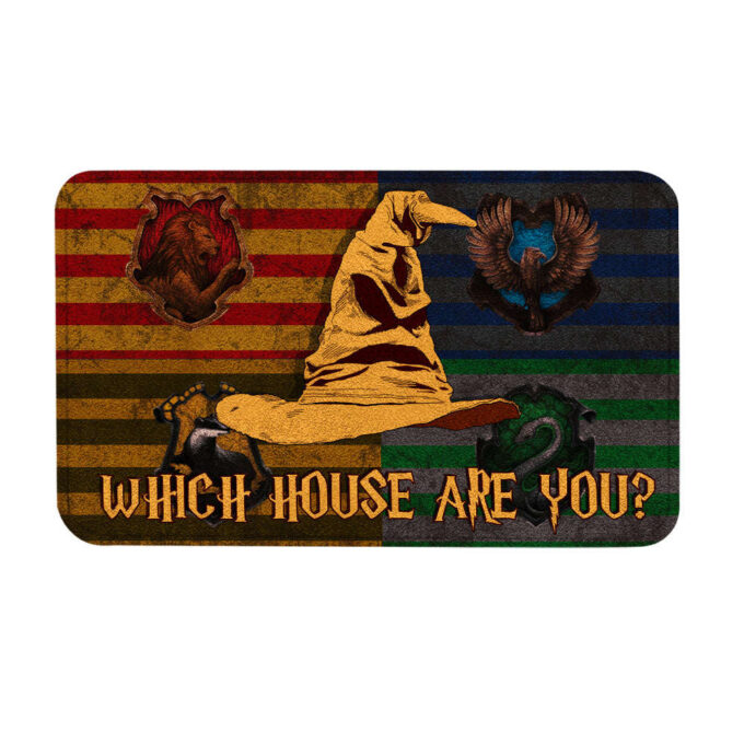 HP Doormat Which Houses Are You Christmas Doormat Amazing HP Doormat Hogwarts Doormat