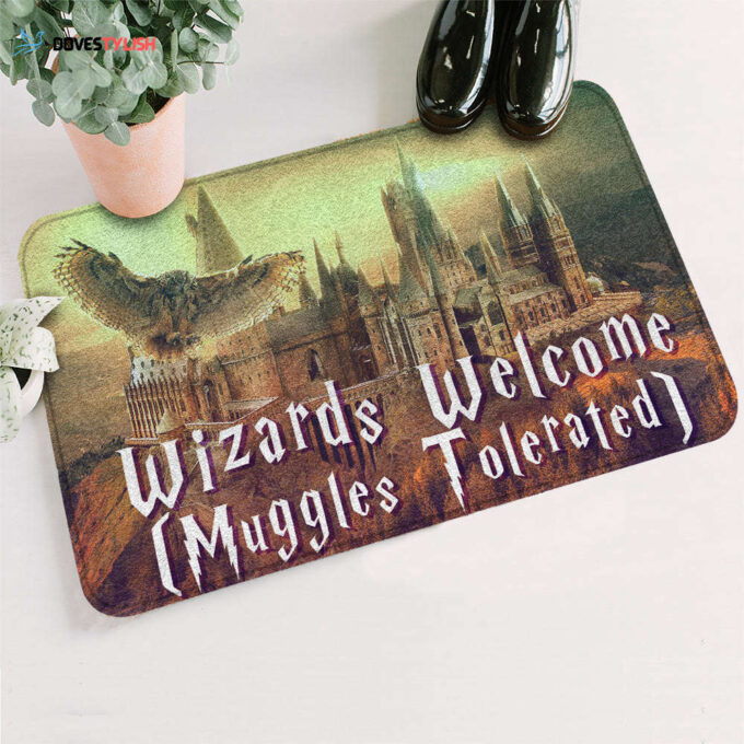 HP Doormat Wizards Welcome Muggles Tolerated Doormat Awesome HP Doormat Mats