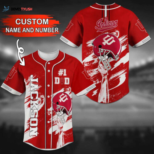 Indiana Hoosiers Personalized Baseball Jersey