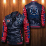 Indianapolis Colts Leather Bomber Jacket