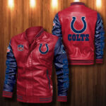 Indianapolis Colts Leather Bomber Jacket