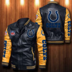 Indianapolis Colts Leather Bomber Jacket