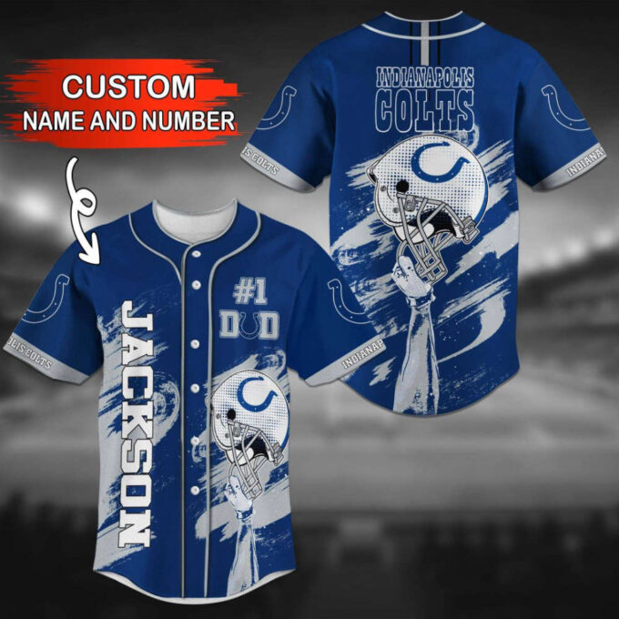 Indianapolis Colts Personalized Baseball Jersey