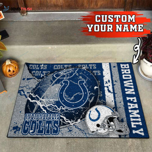 Indianapolis Colts Personalized Doormat Home Decor 2024