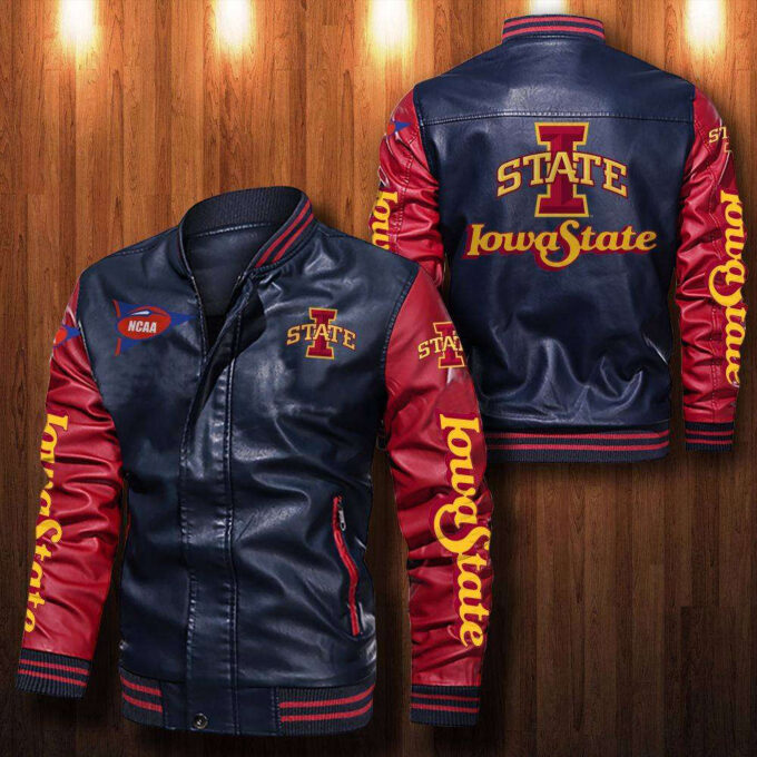 Iowa State Cyclones Leather Bomber Jacket