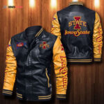 Iowa State Cyclones Leather Bomber Jacket