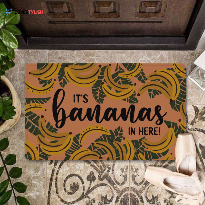 It’s Bananas In Here Doormat Welcome Mat Housewarming Gift Home Decor Funny Doormat Gift Idea For Fruit Lovers Gift For Banana Lovers